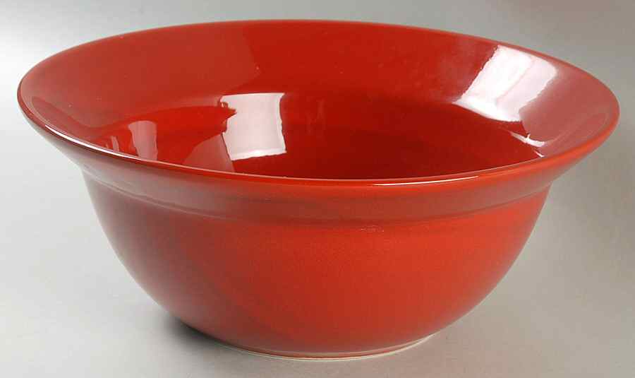Solid Colours Red 10" Round Vegetable Bowl by Waechtersbach-1