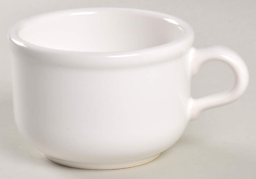Solid Colours White Flat Cup by Waechtersbach-1