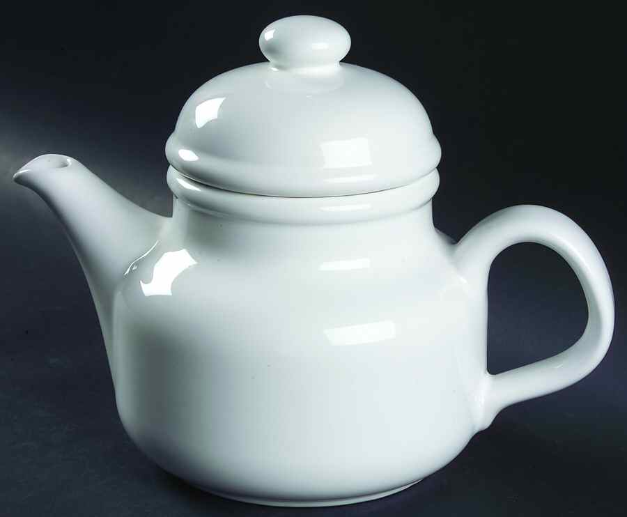 Solid Colours White Teapot & Lid by Waechtersbach-1