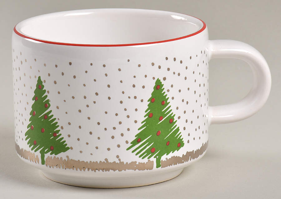 White Christmas Flat Cup by Waechtersbach-1