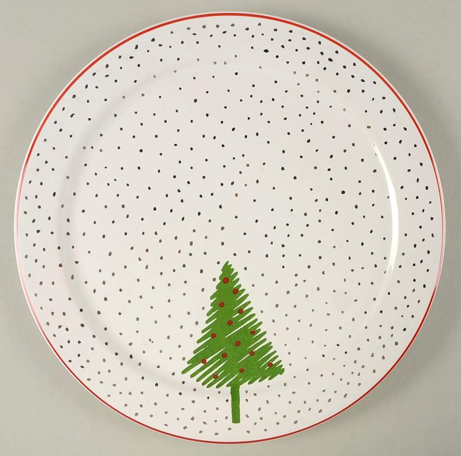 White Christmas Service Plate (Charger) by Waechtersbach-1