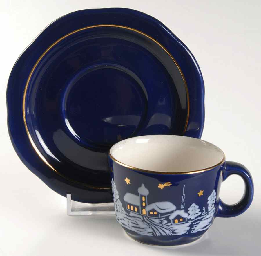Winter Dreams Flat Demitasse Cup & Saucer Set by Waechtersbach-1