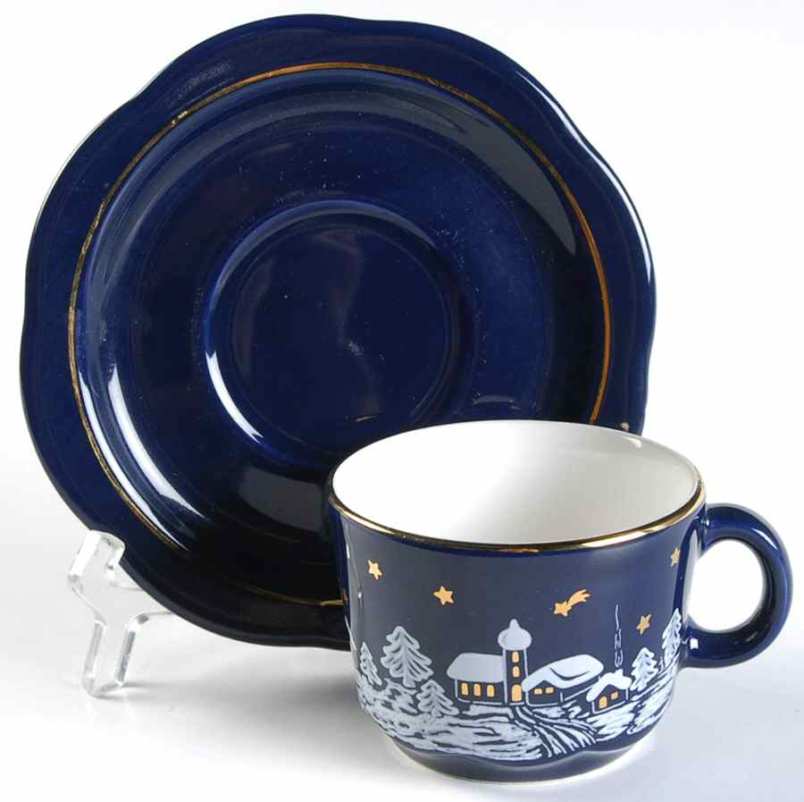 Winter Dreams Flat Cup & Saucer Set by Waechtersbach-1