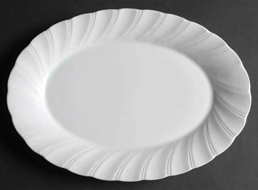 Yorkshire 12" Oval Serving Platter by Wallace Heritage (Japan)-1