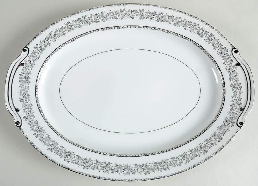 2476 16" Oval Serving Platter by Wako-1