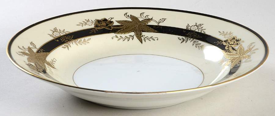 Golden Maple Rim Soup Bowl by Wako-1