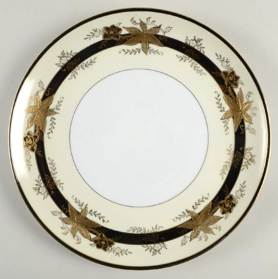 Golden Maple Cake Plate by Wako-1
