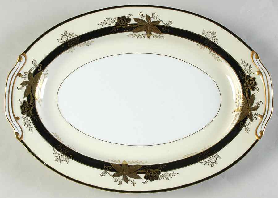 Golden Maple 12" Oval Serving Platter by Wako-1