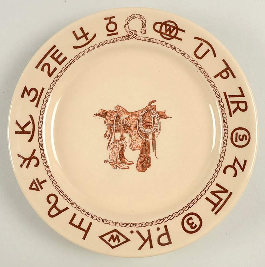 Boots & Saddle Luncheon Plate by Wallace (American)-1