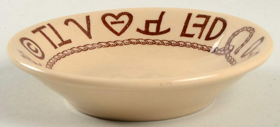 Boots & Saddle Fruit/Dessert (Sauce) Bowl by Wallace (American)-1