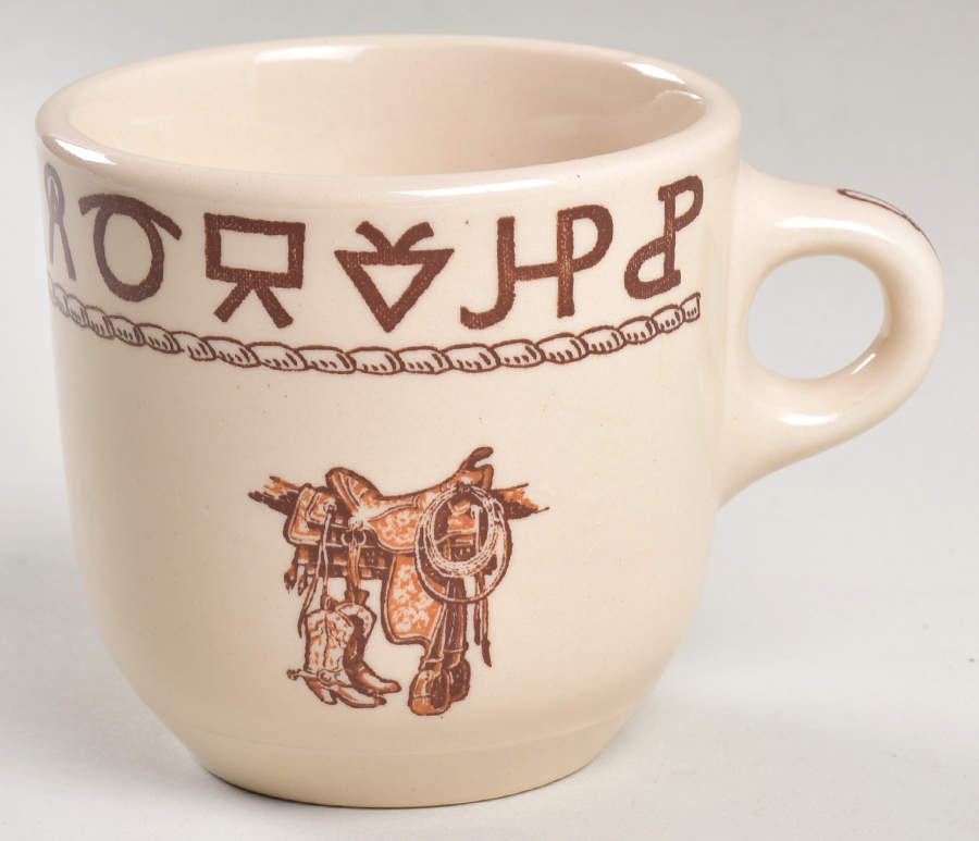 Boots & Saddle Oversized Cup by Wallace (American)-1