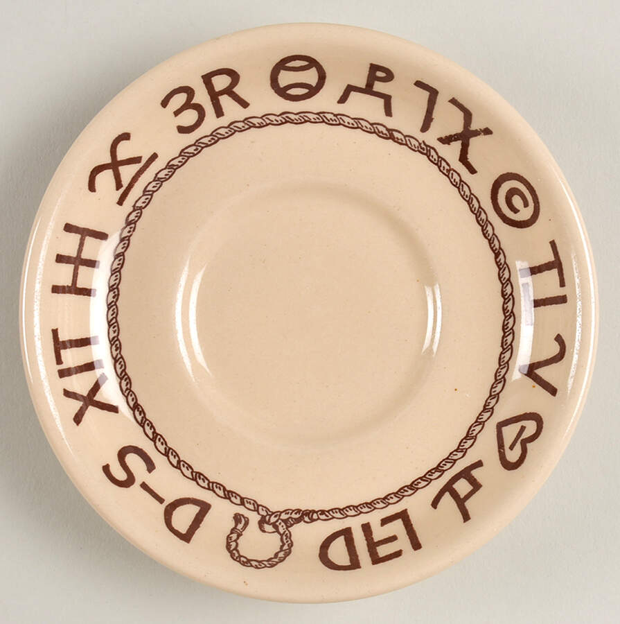 Boots & Saddle Saucer for Flat Cup by Wallace (American)-1