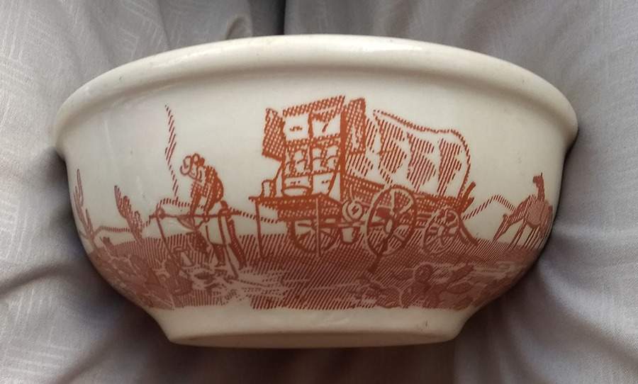 Chuck Wagon Individual Salad Bowl by Wallace (American)-1