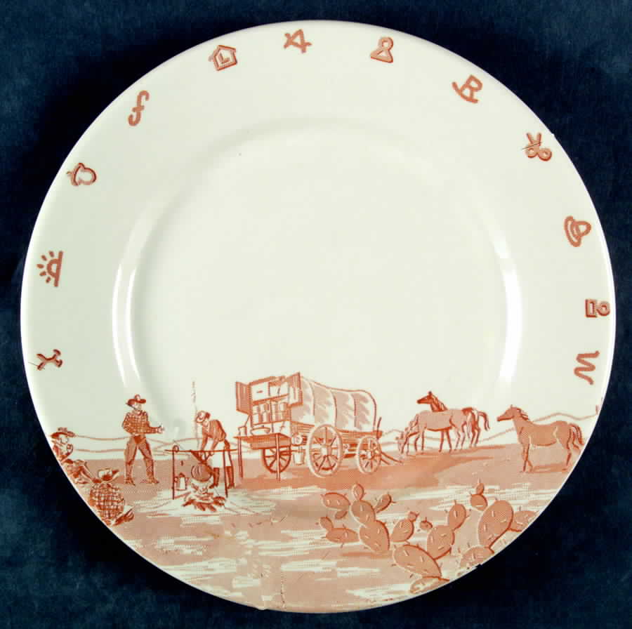 Chuck Wagon Service Plate (Charger) by Wallace (American)-1