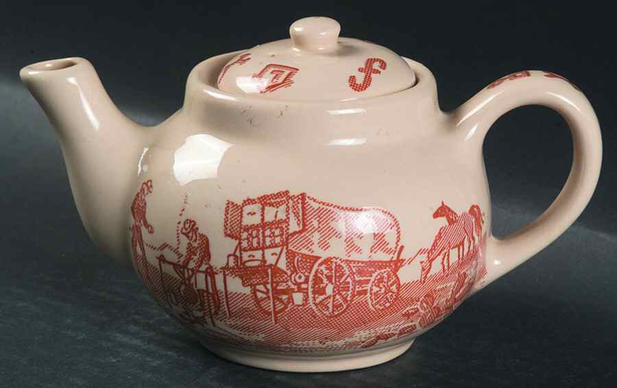 Chuck Wagon Individual Teapot & Lid by Wallace (American)-1