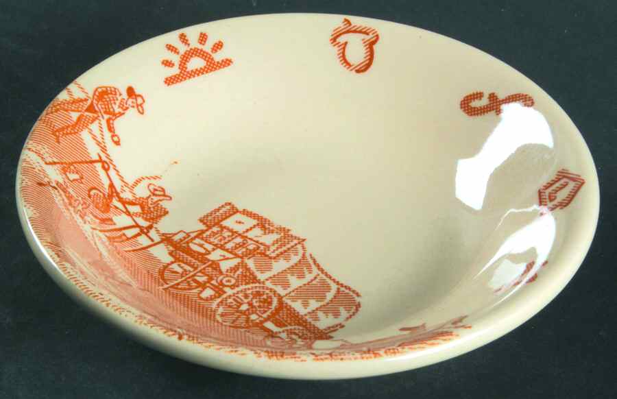 Chuck Wagon Small Fruit/Dessert (Sauce) Bowl by Wallace (American)-1