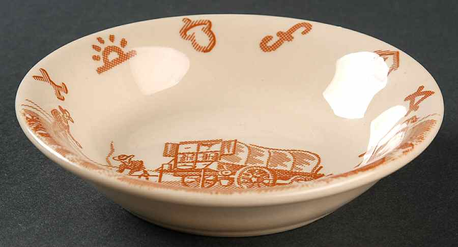 Chuck Wagon Fruit/Dessert (Sauce) Bowl by Wallace (American)-1