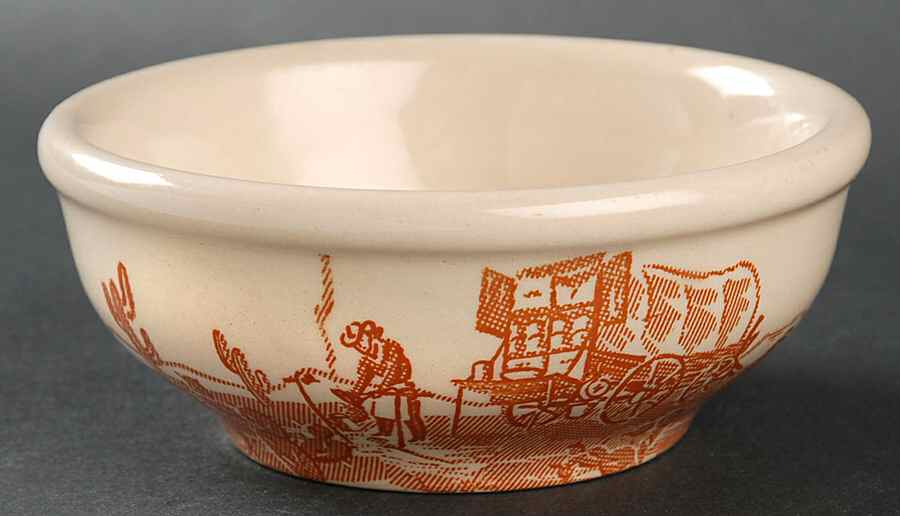 Chuck Wagon Coupe Cereal Bowl by Wallace (American)-1