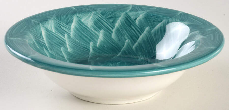 Dahlia Rim Cereal Bowl by Wallace (American)-1