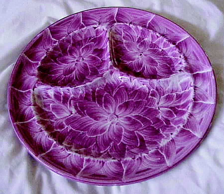 Dahlia Grill Plate by Wallace (American)-1