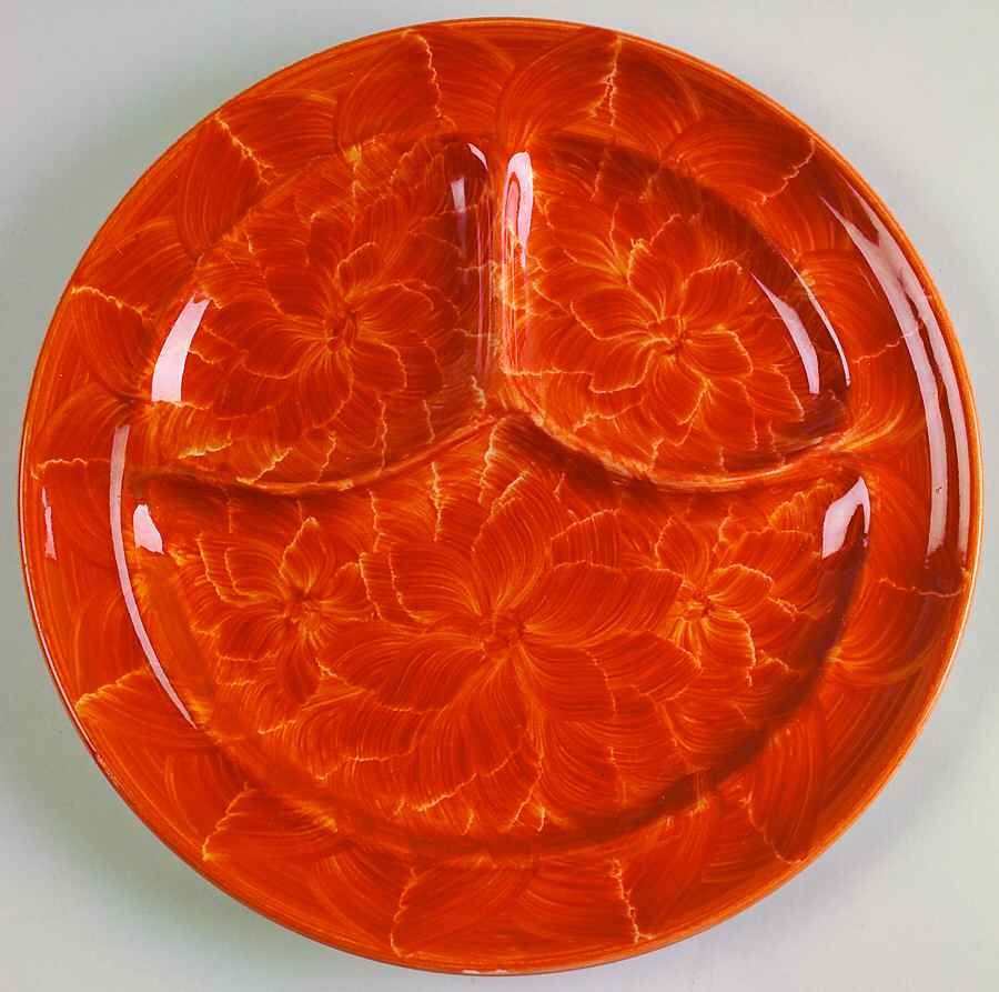 Dahlia Grill Plate by Wallace (American)-1