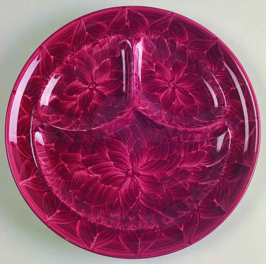 Dahlia Grill Plate by Wallace (American)-1