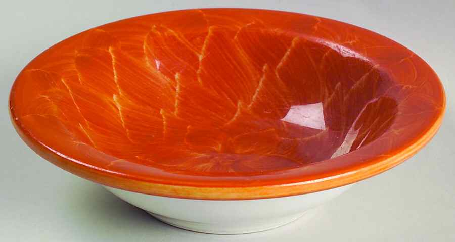 Dahlia Rim Cereal Bowl by Wallace (American)-1