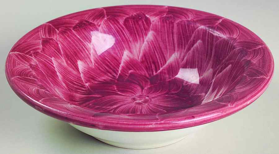 Dahlia Rim Cereal Bowl by Wallace (American)-1