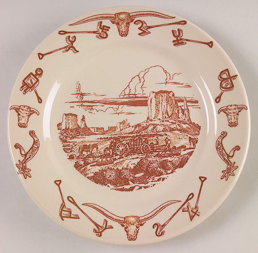 El Rancho Luncheon Plate by Wallace (American)-1