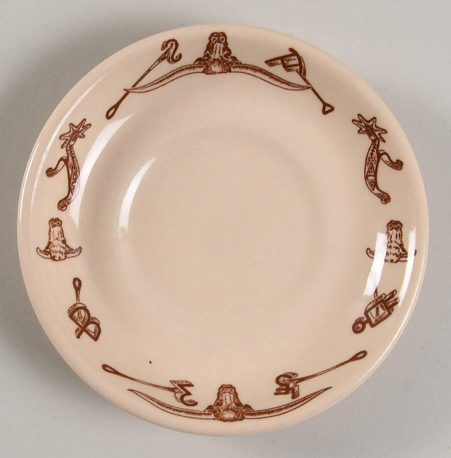 El Rancho Saucer for Flat Cup by Wallace (American)-1