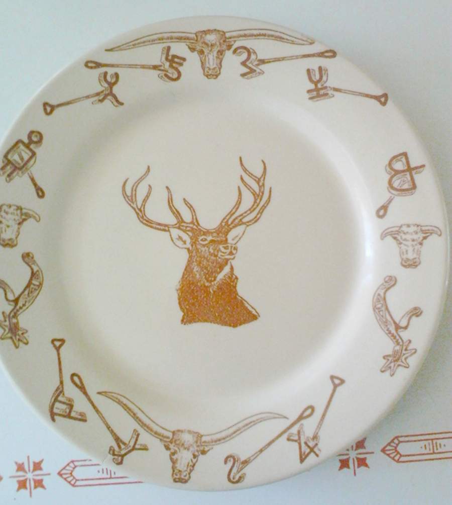 El Rancho Luncheon Plate by Wallace (American)-1