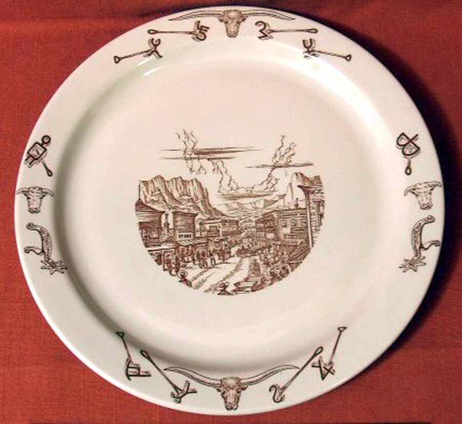 El Rancho 12" Chop Plate (Round Platter) by Wallace (American)-1