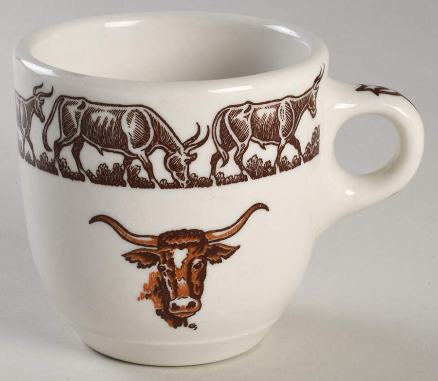 Long Horn (Westward Ho) Jumbo Cup by Wallace (American)-1
