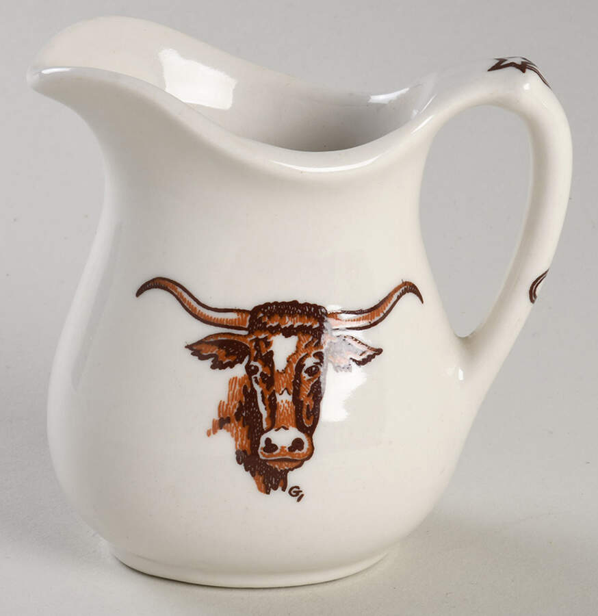 Long Horn (Westward Ho) Mini Creamer by Wallace (American)-1