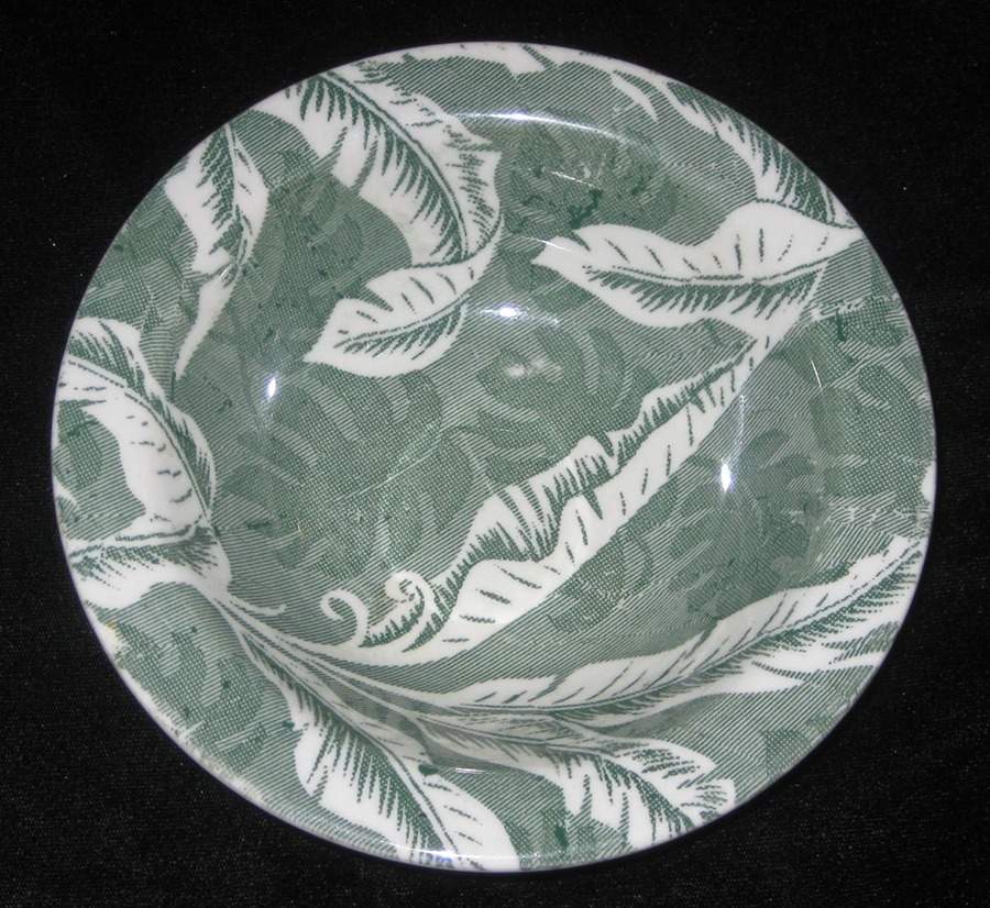 Palm Green (USA) Rim Cereal Bowl by Wallace (American)-1