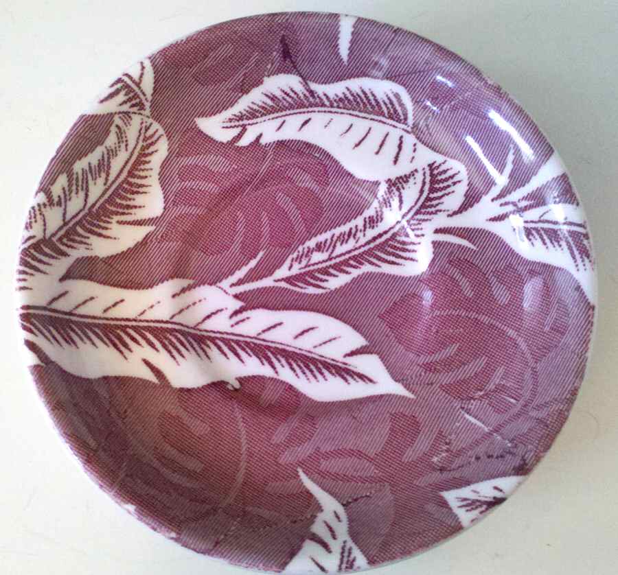 Palm Maroon (USA) Saucer by Wallace (American)-1