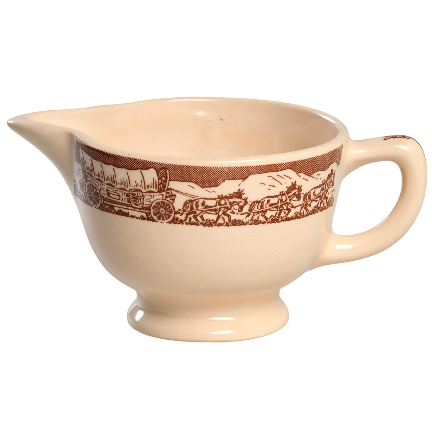 Pioneer Trails Brown Creamer by Wallace (American)-1