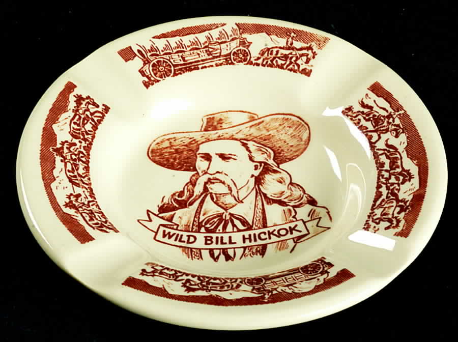 Pioneer Trails Brown Small Ashtray by Wallace (American)-1