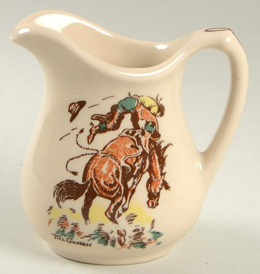 Rodeo Mini Creamer by Wallace (American)-1