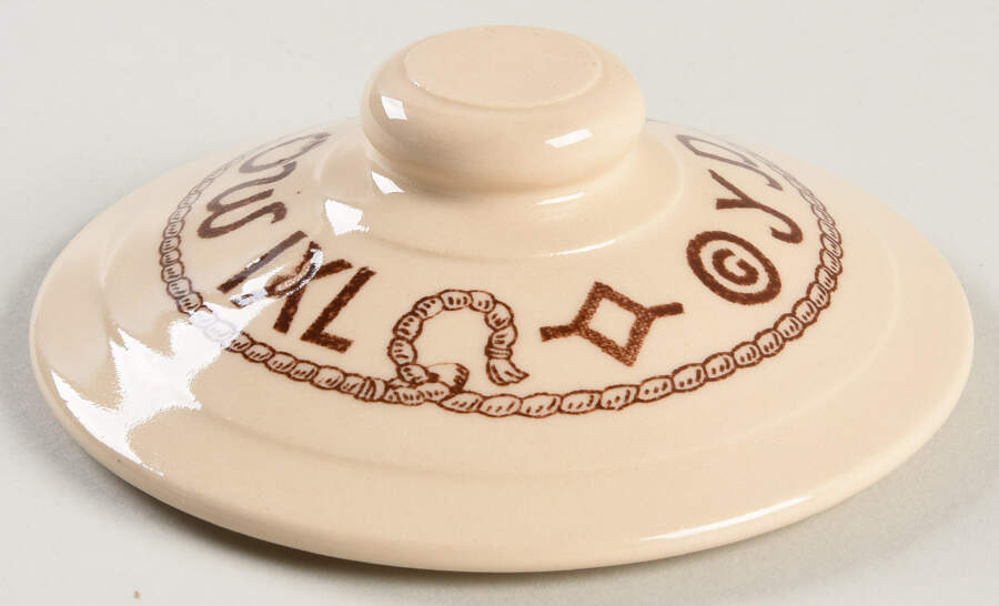 Rodeo Lid for Sugar Bowl by Wallace (American)-1