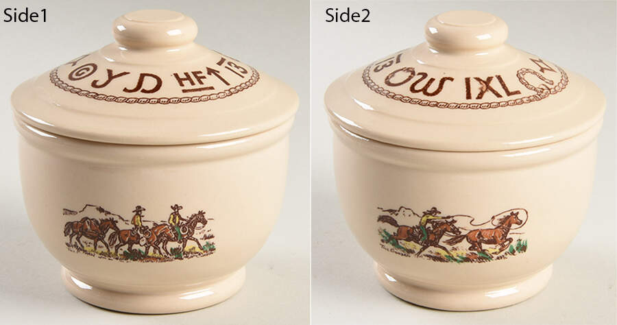Rodeo Sugar Bowl & Lid by Wallace (American)-1