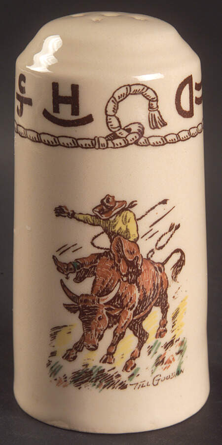 Rodeo Oversized Pepper Shaker by Wallace (American)-1