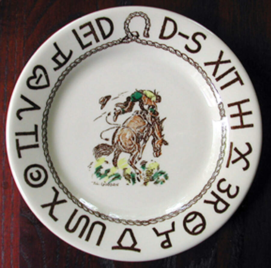 Rodeo Bread & Butter Plate by Wallace (American)-1