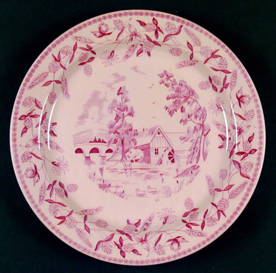Ye Olde Mill Mulberry Dinner Plate by Wallace (American)-1