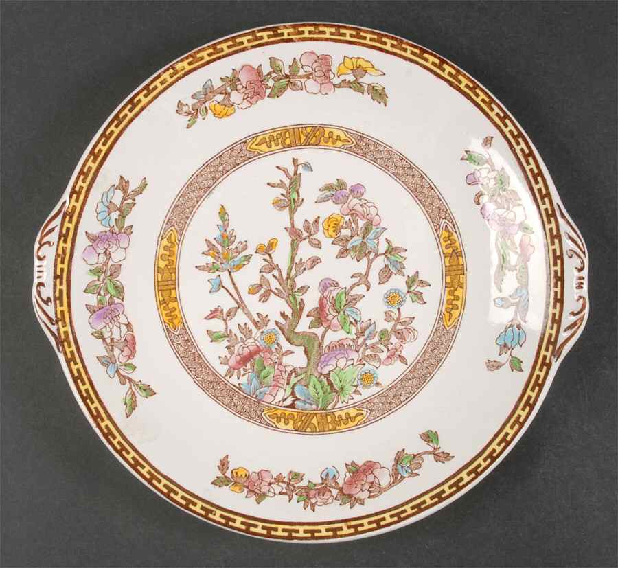 Indian Tree Handled Cake Plate by Washington Pottery-1