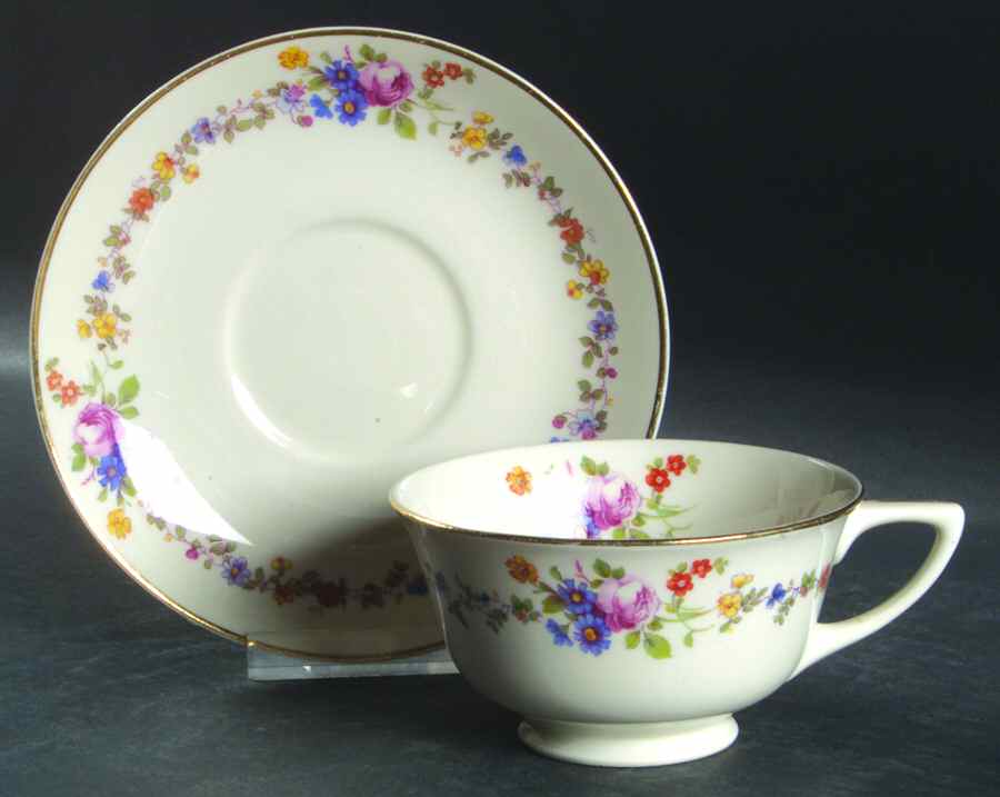 AB9474 Footed Cup & Saucer Set by Warwick-1