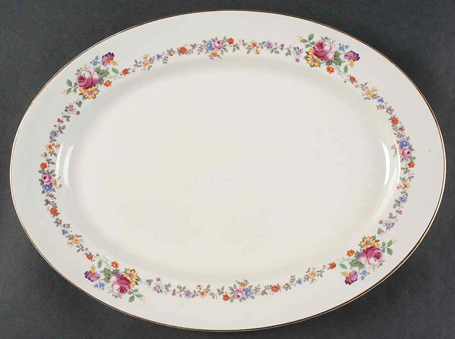 AB9474 14" Oval Serving Platter by Warwick-1