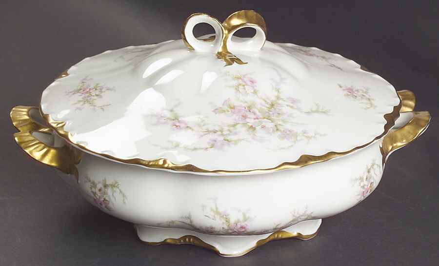 Avon Rose Round Covered Vegetable by Warwick-1
