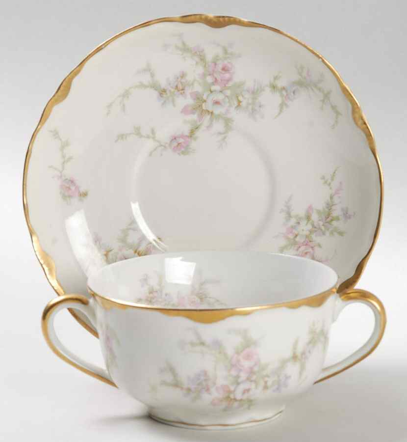 Avon Rose Bouillon Cup & Saucer by Warwick-1