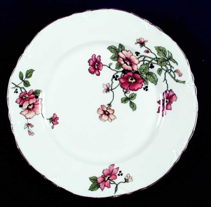 B2036 (Gold Trim) Luncheon Plate by Warwick-1
